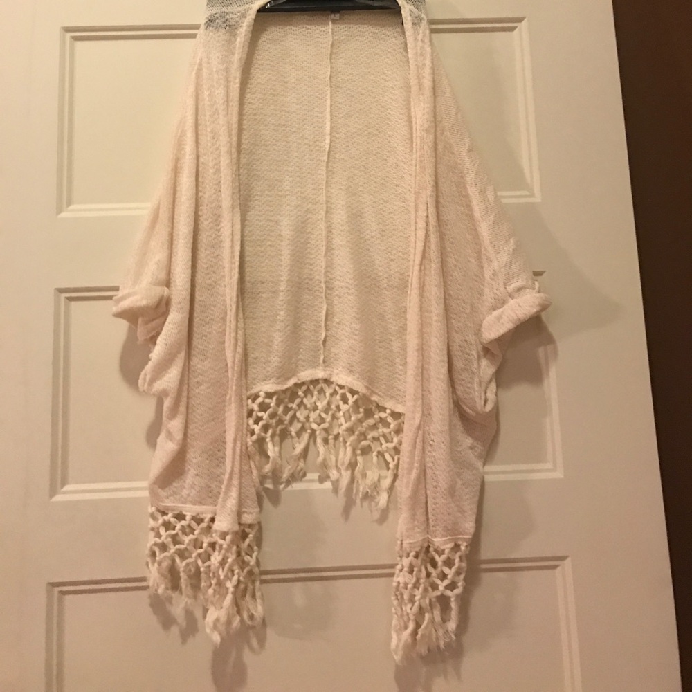 Cream cardigan